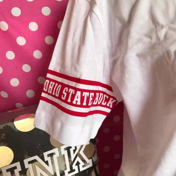 NWT VS PINK OSU Buckeyes Campus Tee - Picture 2 of 4