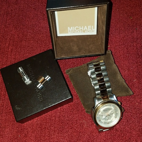 Michael Kors Rose Gold & Silver Watch main image 2