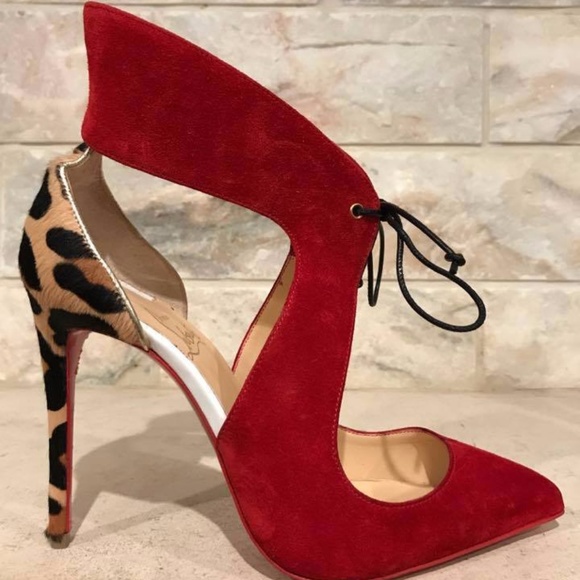 Louboutin Ferme Rouge Heels - Picture 2 of 6