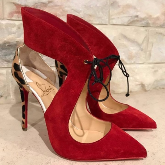 Louboutin Ferme Rouge Heels - Picture 4 of 6