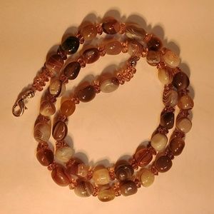 #0172 Botswana African Agate Necklace