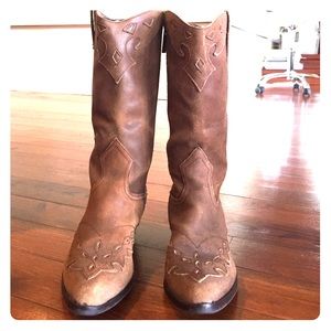 Reba brown leather boots