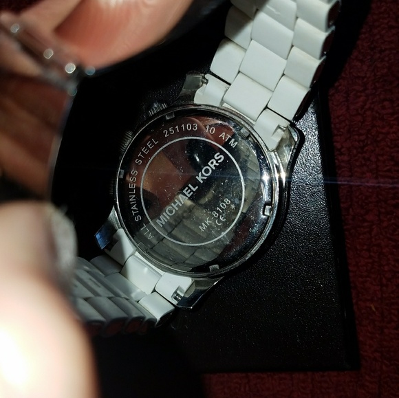 Michael Kors White & Silver Watch main image 4