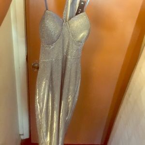 Sequins choker dress