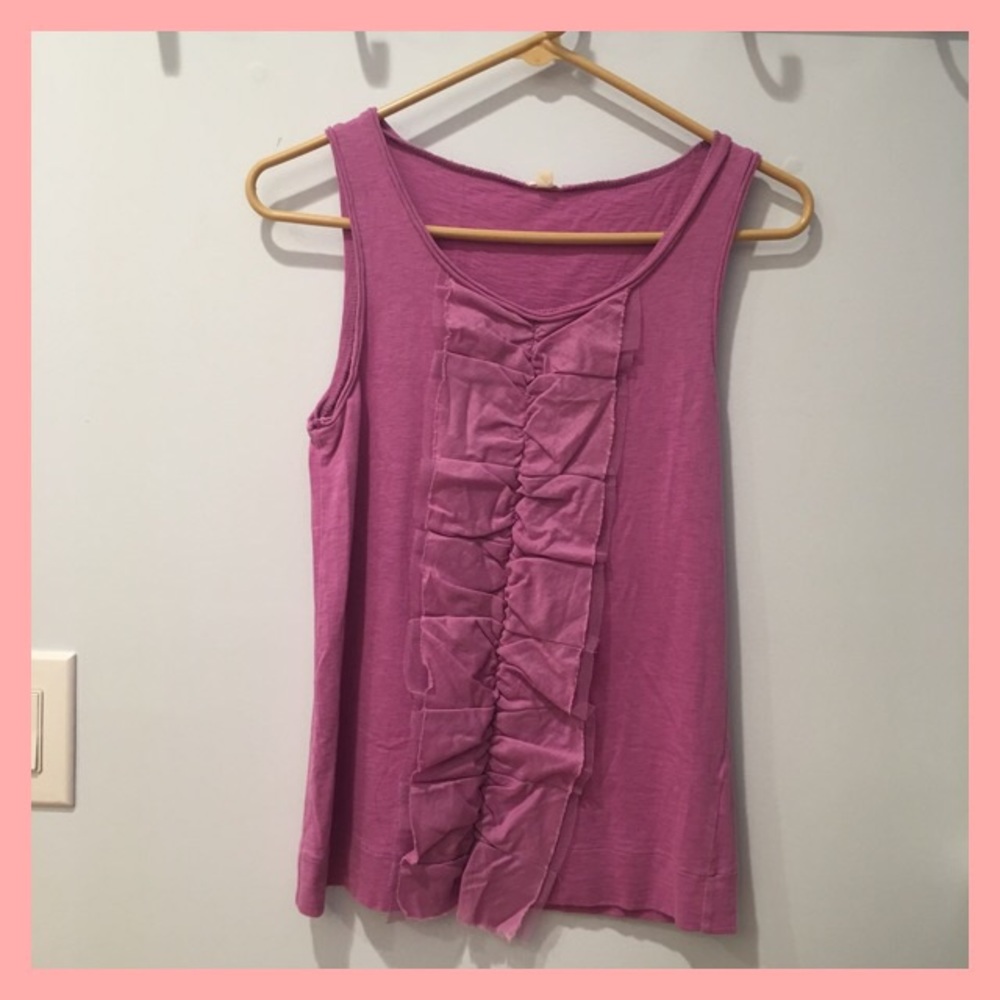 J Crew sleeves top in a pink/lavender color