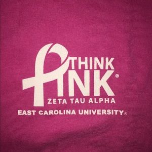 Long sleeve zta think pink shirt