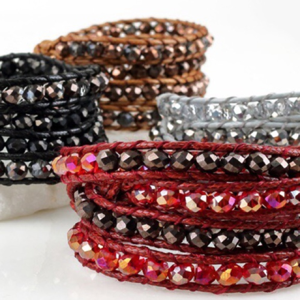 Crystal Bead Wrap Bracelet