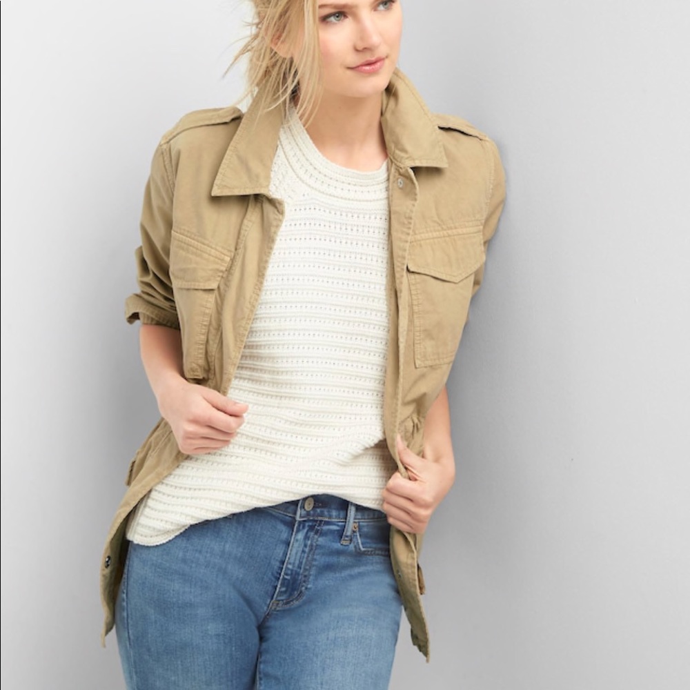 Gap Utility Jacket Iconic Khaki