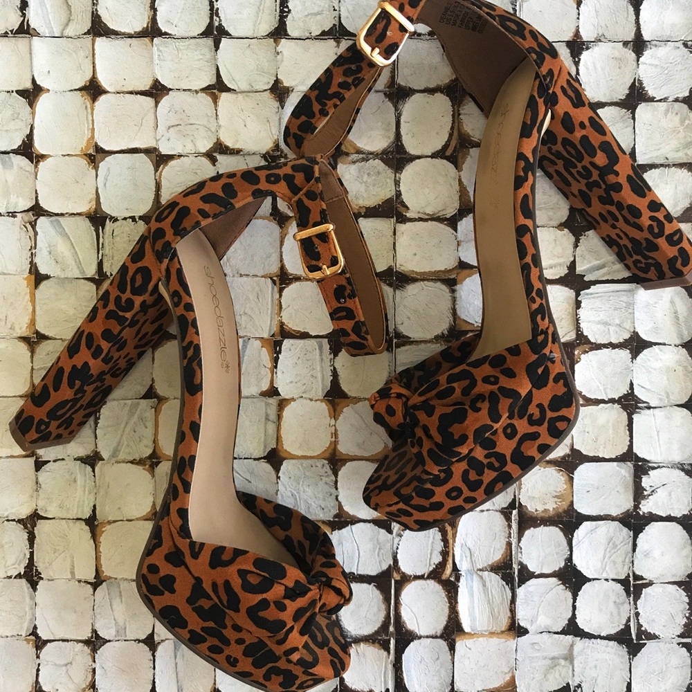 ShoeDazzle Animal Print High Heels