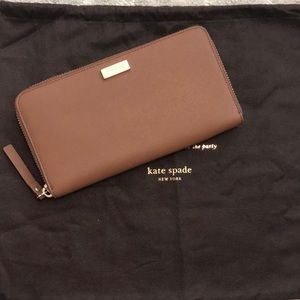 Brown Leather Kate Spade Wallet