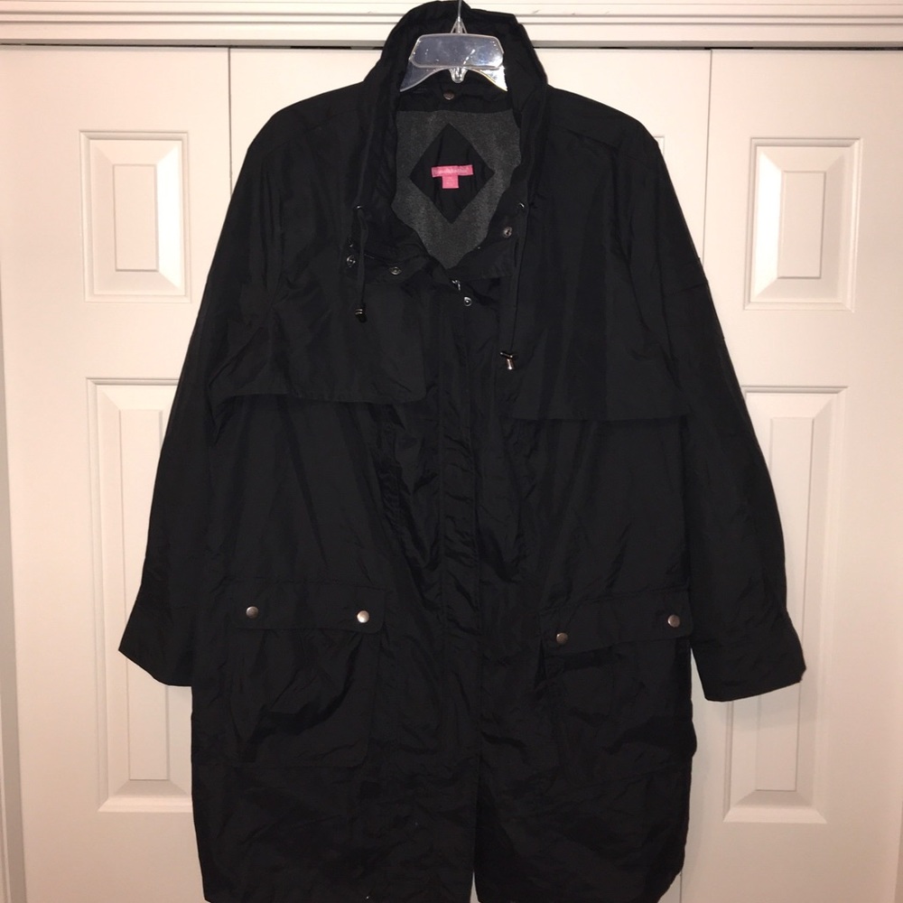 Woman Within Mid-Weight Jacket Fleece Lining 3X