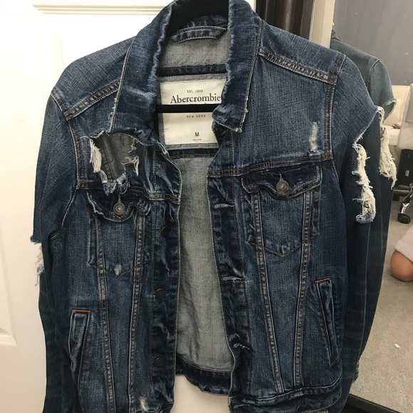 abercrombie jean jacket mens