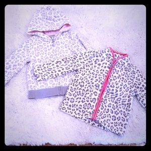 Carters Snow Leopard Fleece Sweater Bundle