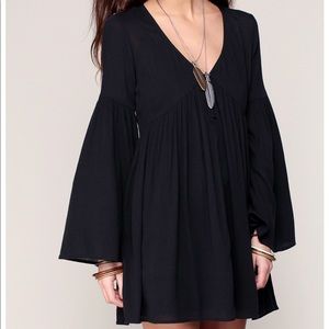 Denim and supply empire waist bell sleeve dress