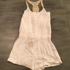 EUC Arden B Sz S Crochet Back Jumper