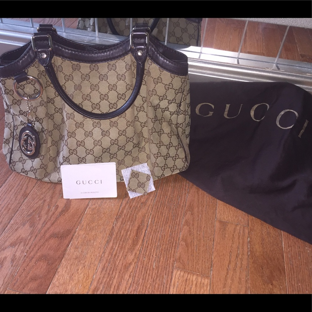 Gucci Sukey Tote GG Medium Dark Brown
