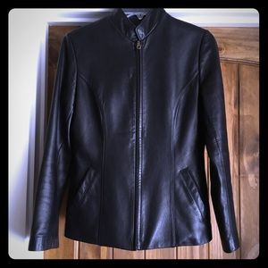 Smart leather jacket.