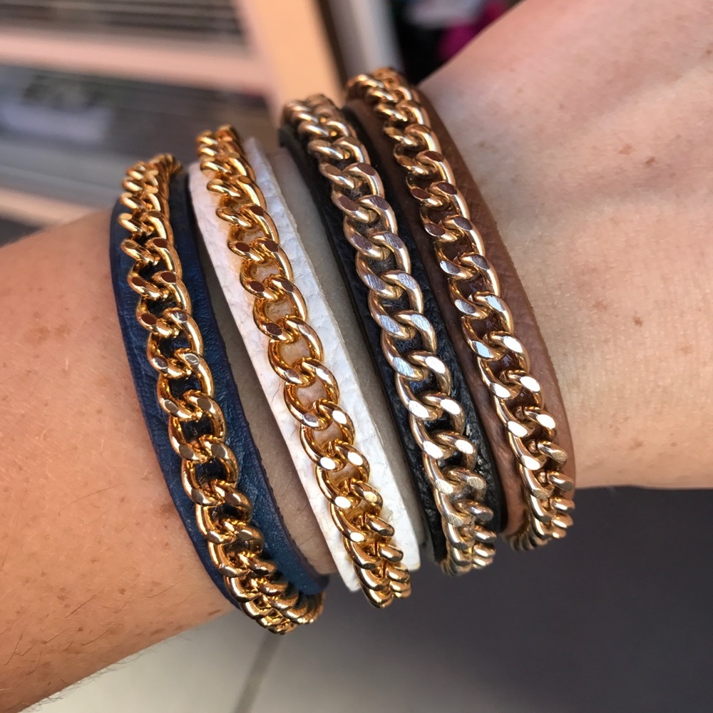 💕HP💕Fornash Milan leather chain bracelet - Picture 3 of 8