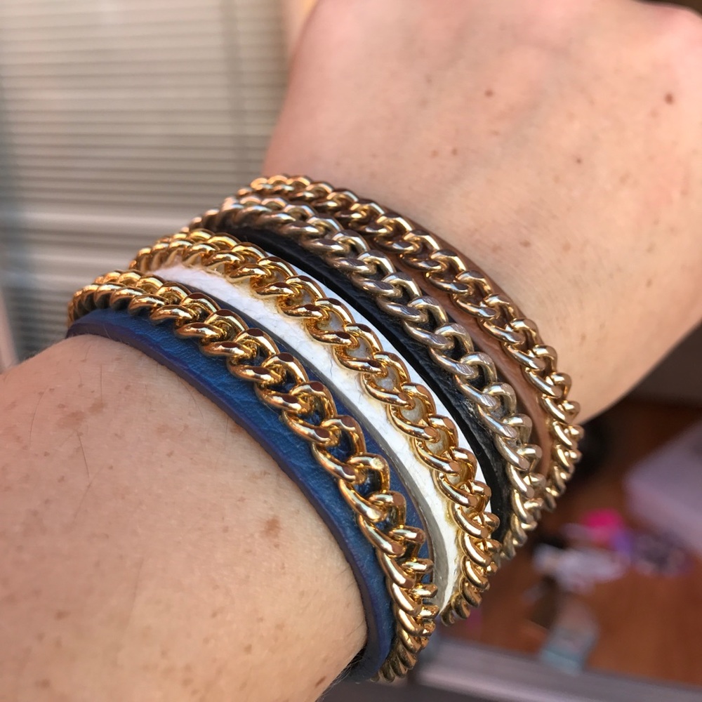 💕HP💕Fornash Milan leather chain bracelet - Picture 5 of 8
