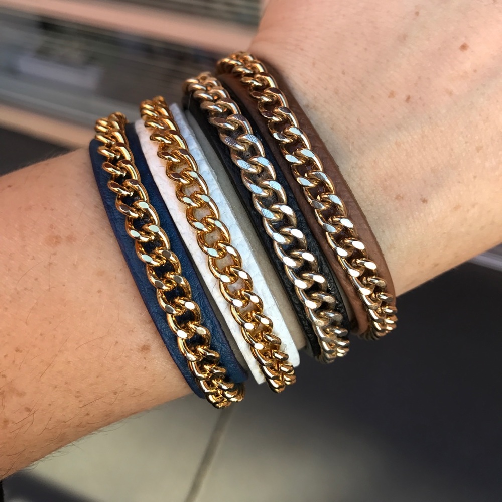 💕HP💕Fornash Milan leather chain bracelet - Picture 6 of 8