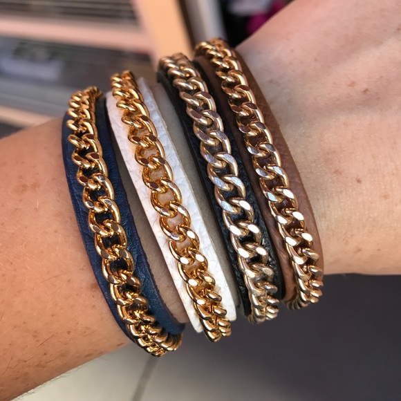 💕HP💕Fornash Milan leather chain bracelet - Picture 3 of 8