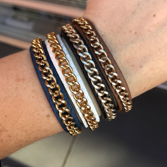 💕HP💕Fornash Milan leather chain bracelet - Picture 6 of 8