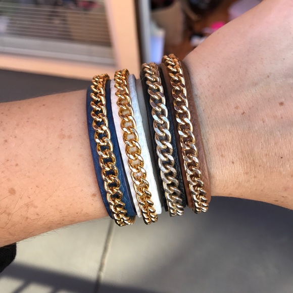 💕HP💕Fornash Milan leather chain bracelet - Picture 2 of 8