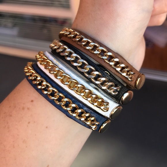 💕HP💕Fornash Milan leather chain bracelet - Picture 4 of 8