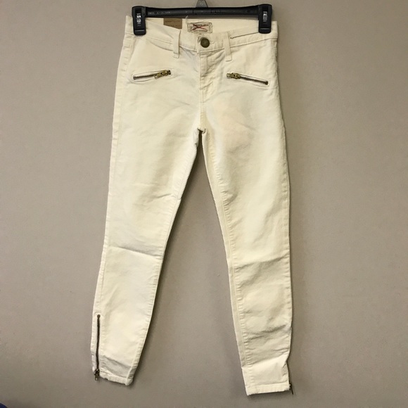 Current/Elliott SoHo Zip Stilleto - Bone White- 24 - Picture 4 of 8
