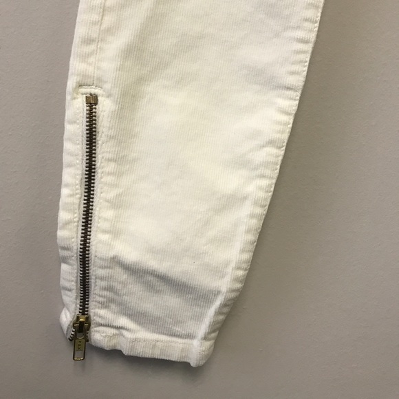 Current/Elliott SoHo Zip Stilleto - Bone White- 24 - Picture 6 of 8
