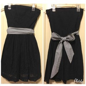 Abercrombie & Fitch Strapless Navy Dress