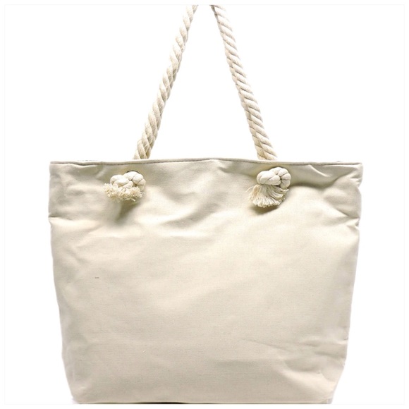 Cat & Dog Print Canvas Tote - Picture 3 of 3