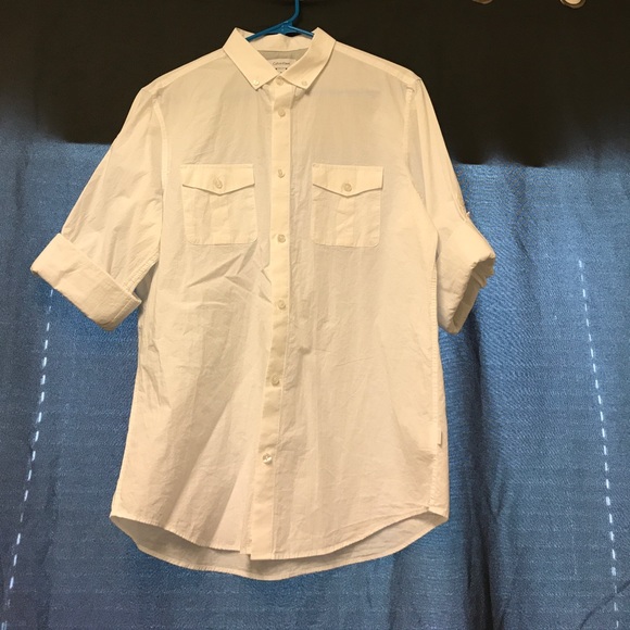 All white button up shirt - Picture 1 of 3