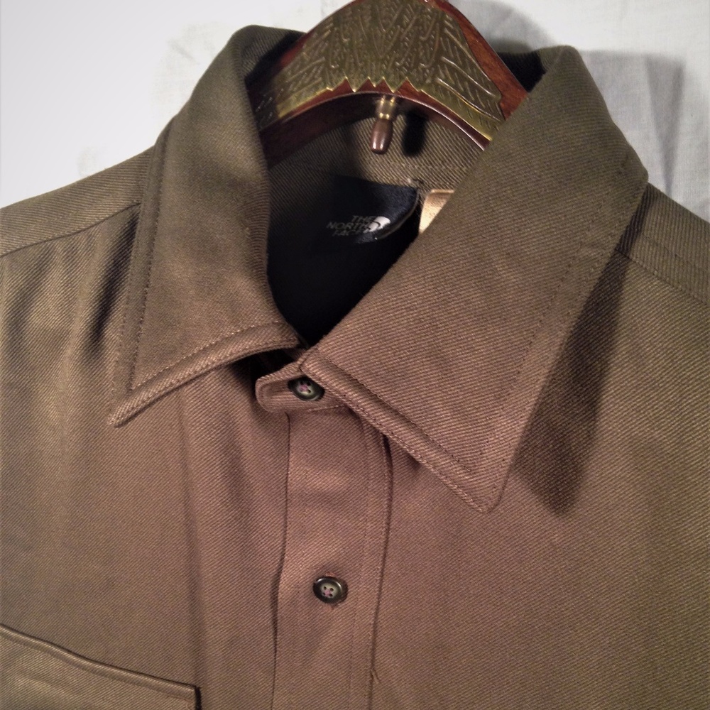 Vintage North Face Dark Green Button Down Shirt