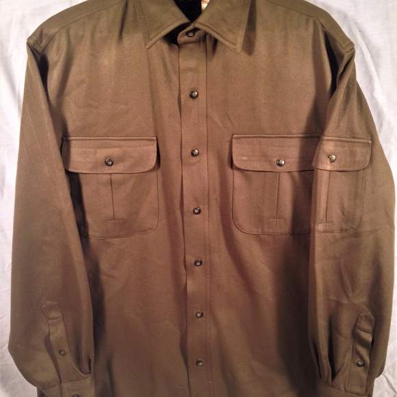 Vintage North Face Dark Green Button Down Shirt - Picture 3 of 8