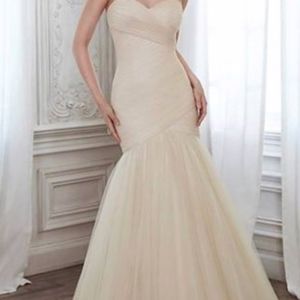 Champagne Maggie Sottero Wedding Dress