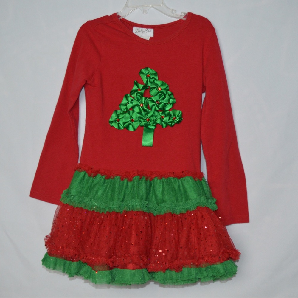Little girls size 7 Christmas top