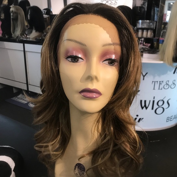 Ombré Loose waves Swisslace Free Part Wig main image 8