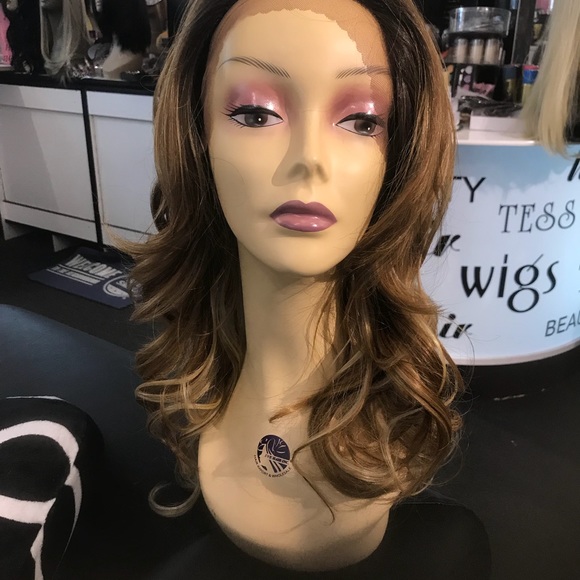 Ombré Loose waves Swisslace Free Part Wig main image 5