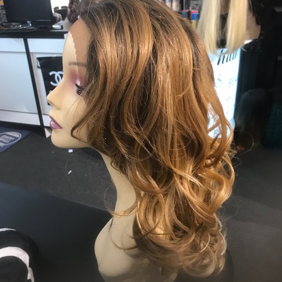 Ombré Loose waves Swisslace Free Part Wig
