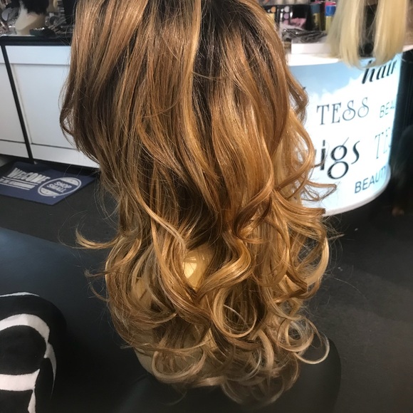 Ombré Loose waves Swisslace Free Part Wig main image 6