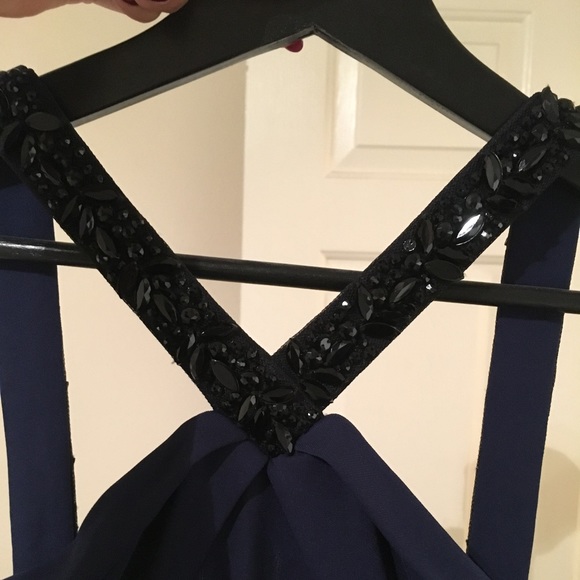 Beaded Navy gown💕💖 - Picture 2 of 7