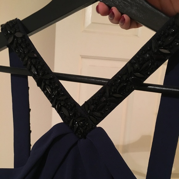 Beaded Navy gown💕💖 - Picture 3 of 7