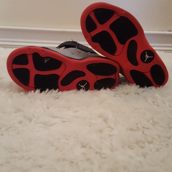 Infrared, Black, and Grey Jordans - Picture 3 of 4