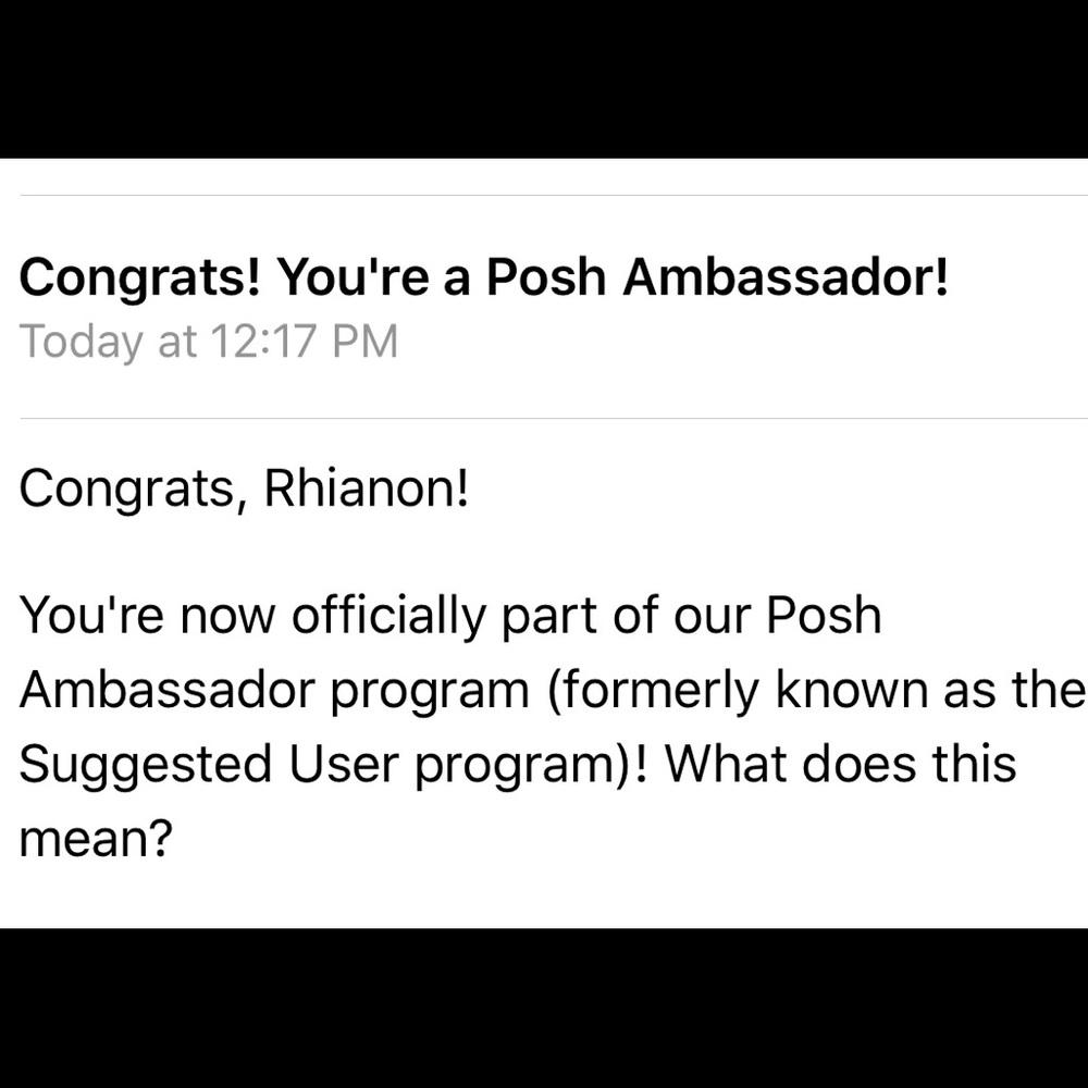 🎉👗💞POSH AMBASSADOR 💞👗🎉