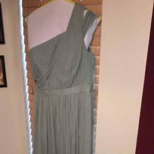 Jcrew floorlength bridesmaid dress.