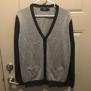 Men’s J Crew Merino Wool Cardigan Sweater Size L