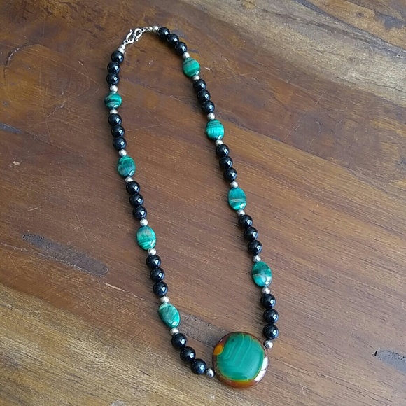 Handmade Genuine Stone Necklace - Picture 2 of 5