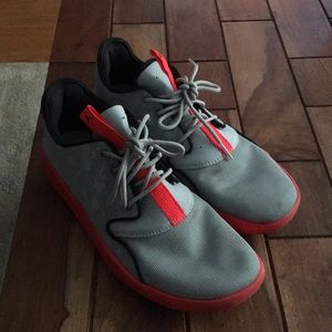 Grey/Black/Coral (Red) Jordan Eclipse Sneakers