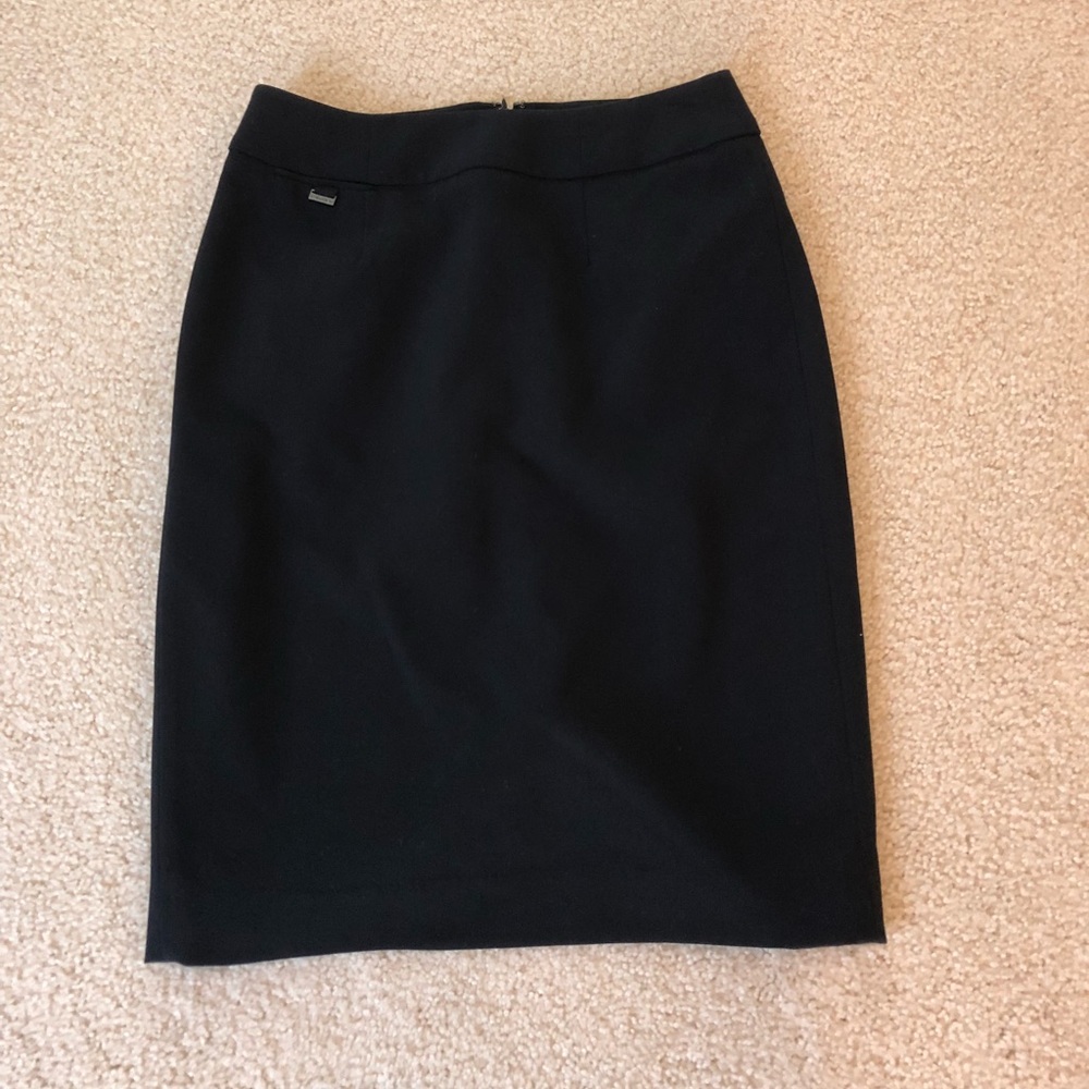 Calvin Klein black pencil skirt